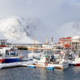 Fine Art Prints. Honningsvåg harbour - Winters embrace I. Visit the gallery to the Norwegian photographer Eva Virkesdal Eidsheim.