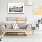 Uttakleiv Beach Lofoten wall art print – nature photography of sandy beach, mountains, and sea in Northern Norway, perfect as fine art for home, cabin or office decor.
