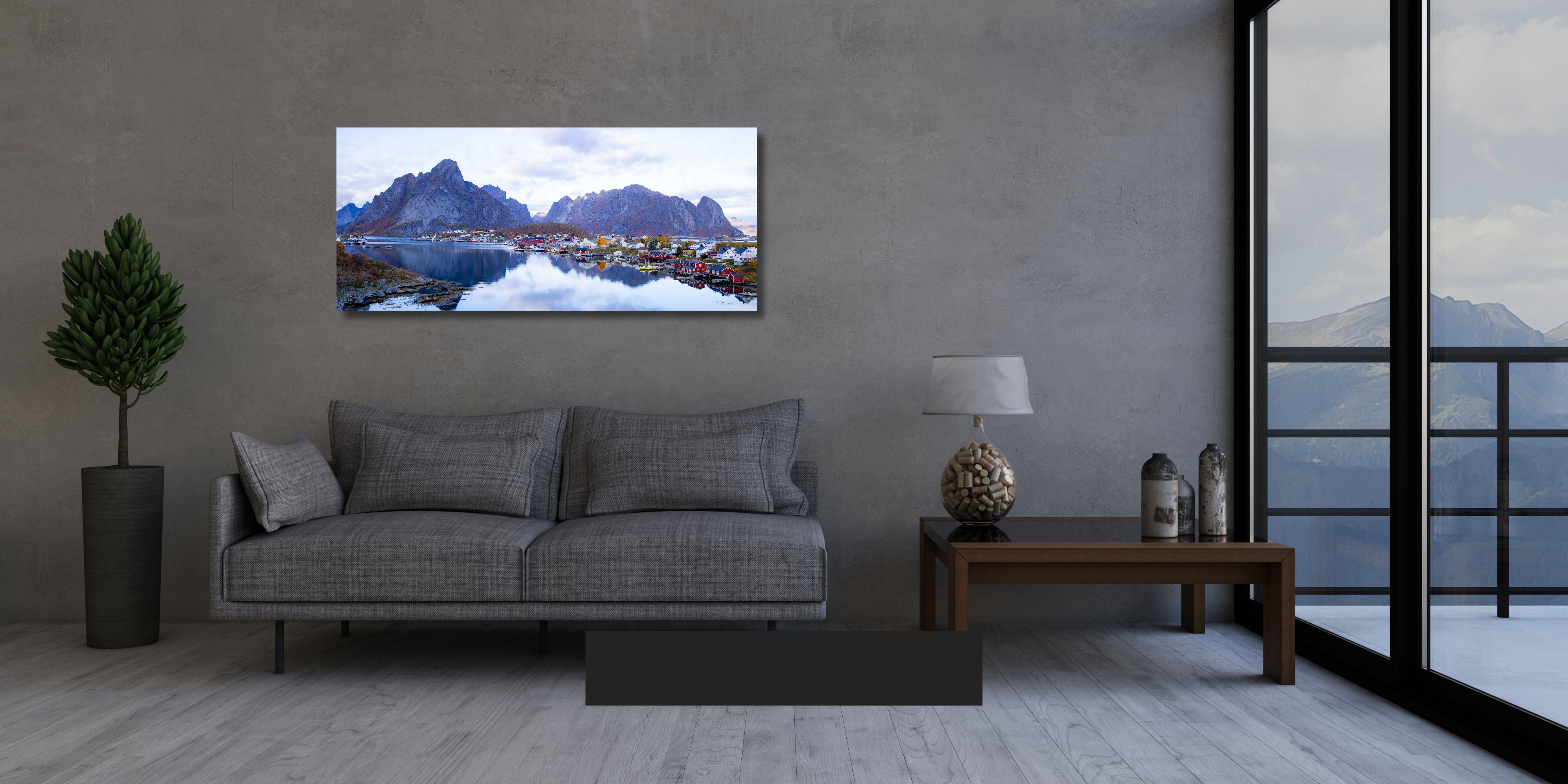 Fine Art Prints. Fishing village Reine I. Visit the gallery to the Norwegian photographer Eva Virkesdal Eidsheim.