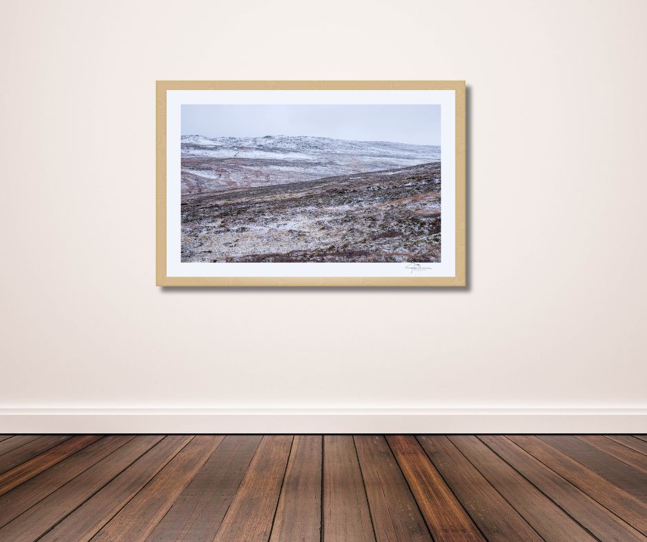 Fine Art Print - Skaidi`s frosted landscape II. Visit the gallery to the Norwegian photographer Eva Virkesdal Eidsheim.