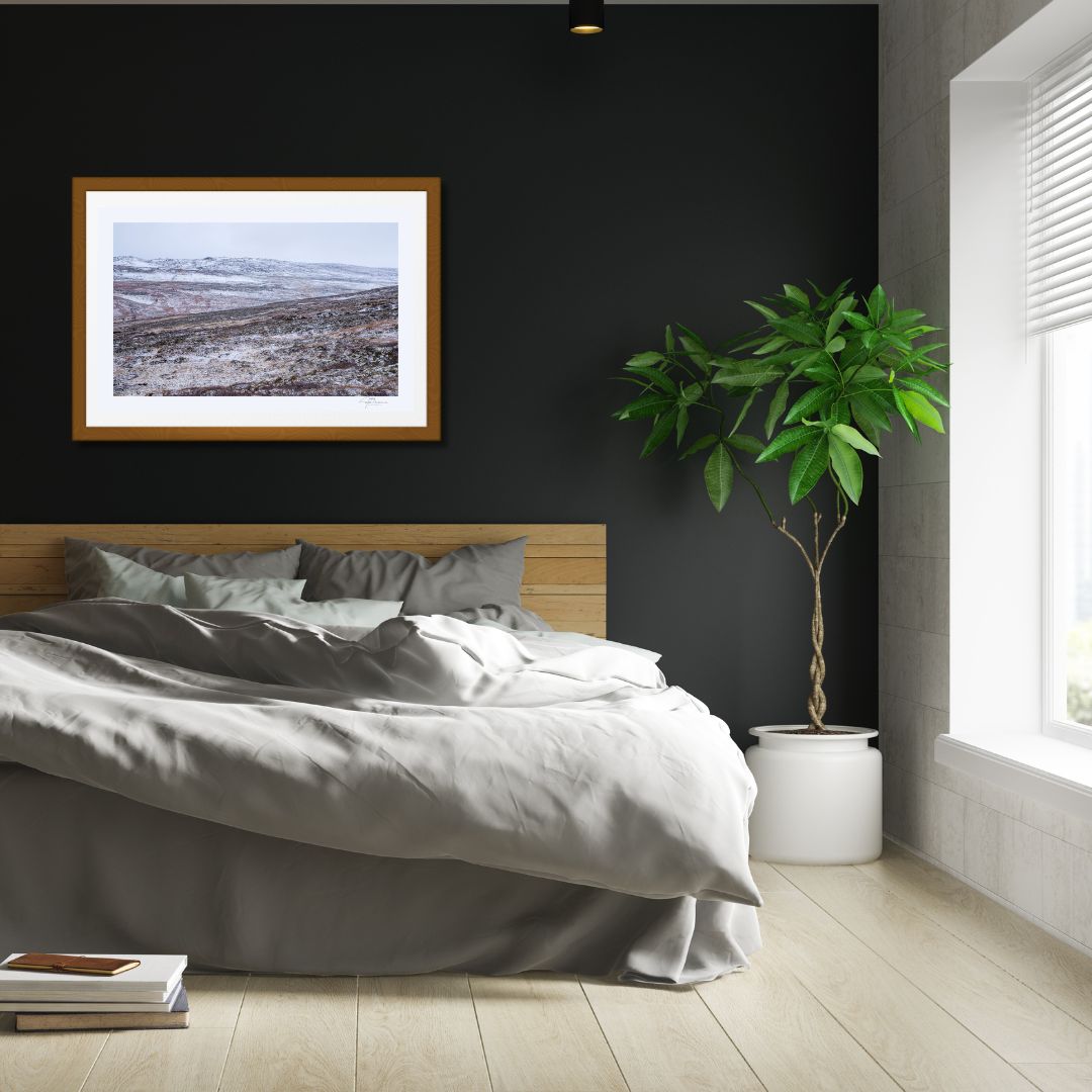 Fine Art Print - Skaidi`s frosted landscape II. Visit the gallery to the Norwegian photographer Eva Virkesdal Eidsheim.