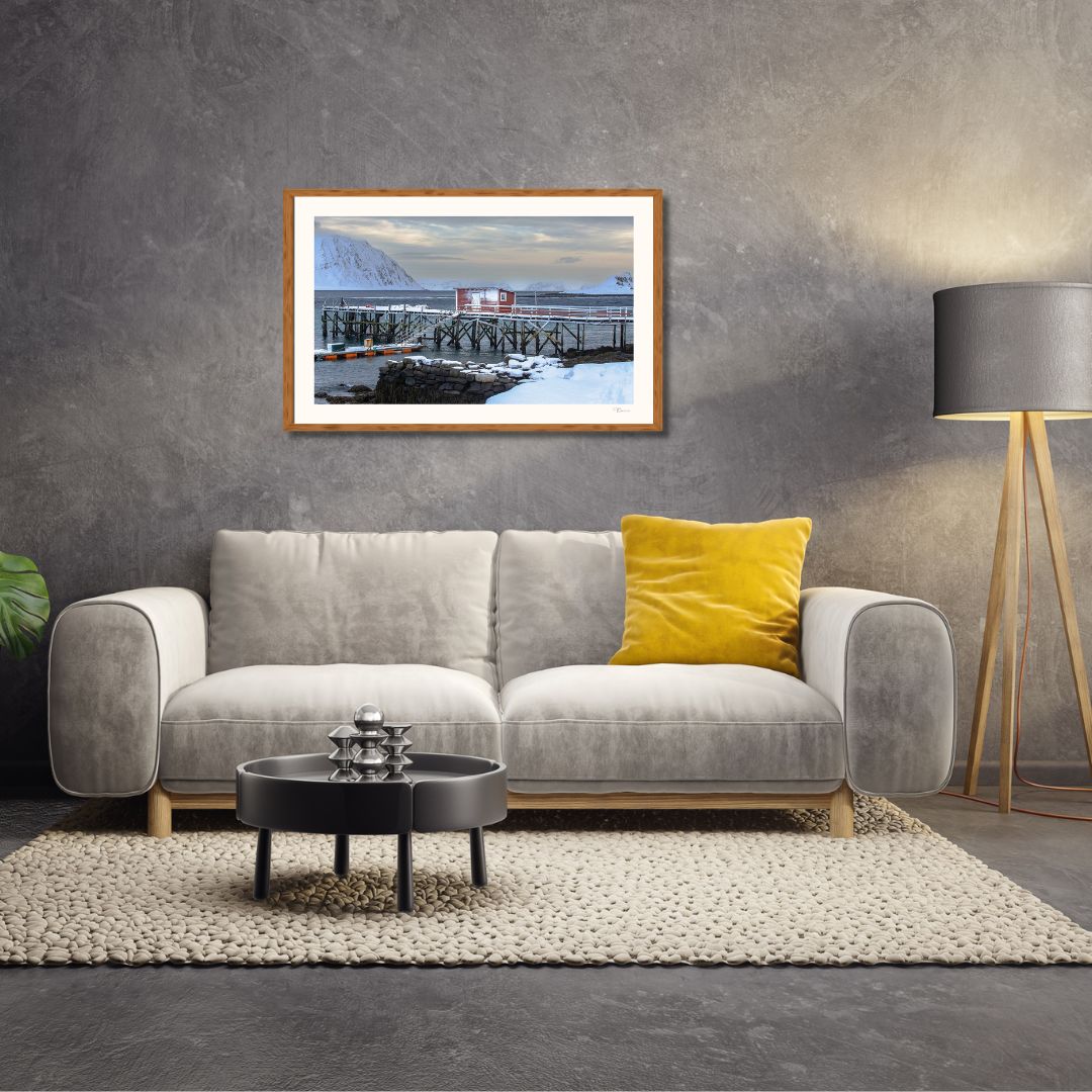 Fine Art Prints. Arctic winter Sarnesfjorden III. Visit the gallery of the Norwegian photographer Eva Virkesdal Eidsheim.