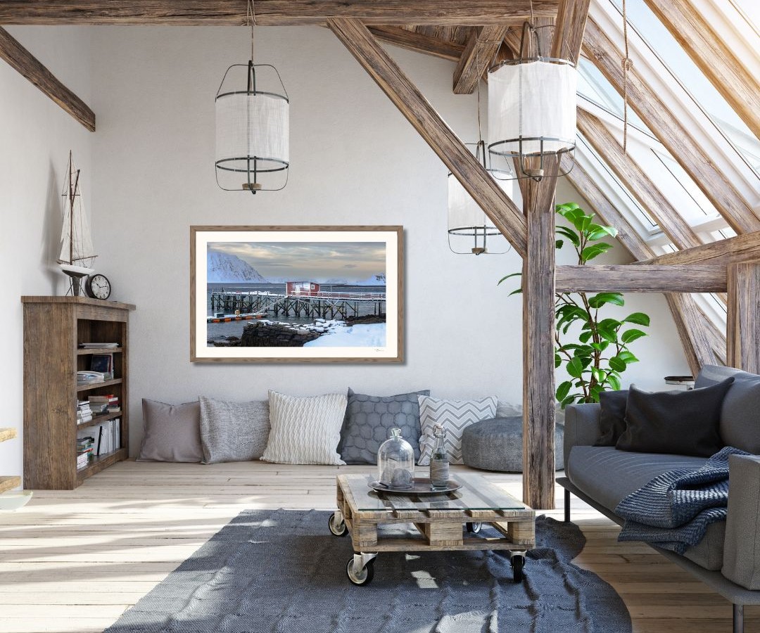 Fine Art Prints. Arctic winter Sarnesfjorden III. Visit the gallery of the Norwegian photographer Eva Virkesdal Eidsheim.