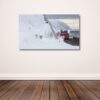 Fine Art Prints. Arctic winter Sarnesfjord IV. Visit the gallery to the Norwegian photographer Eva Virkesdal Eidsheim.
