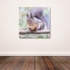 Fine Art Prints - Baby squirrel in forest I. Visit the gallery to the Norwegian photographer Eva Virkesdal Eidsheim.
