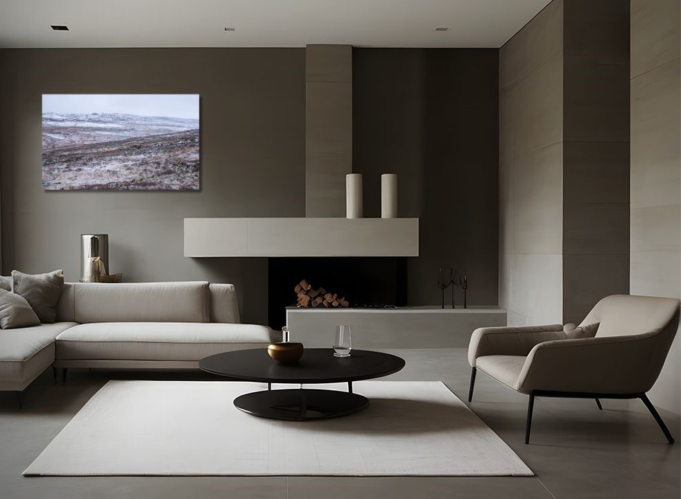 Fine Art Print - Skaidi`s frosted landscape II. Visit the gallery to the Norwegian photographer Eva Virkesdal Eidsheim.