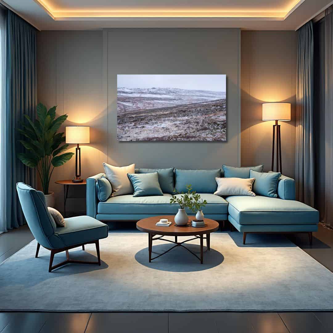 Fine Art Print - Skaidi`s frosted landscape II. Visit the gallery to the Norwegian photographer Eva Virkesdal Eidsheim.