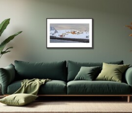 Fine Art Prints - Arctic winter Sarnesfjord I. All photographs are available in a limited edition of only 250 prints. Visit the gallery to the Norwegian photographer Eva Virkesdal Eidsheim.