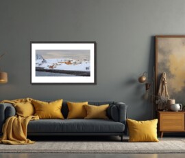 Fine Art Prints - Arctic winter Sarnesfjord I. All photographs are available in a limited edition of only 250 prints. Visit the gallery to the Norwegian photographer Eva Virkesdal Eidsheim.