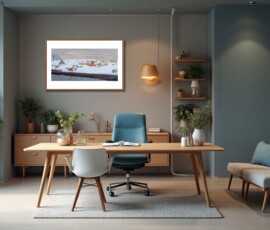 Fine Art Prints - Arctic winter Sarnesfjord I. All photographs are available in a limited edition of only 250 prints. Visit the gallery to the Norwegian photographer Eva Virkesdal Eidsheim.