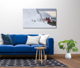 Fine Art Prints. Arctic winter Sarnesfjord IV. Visit the gallery to the Norwegian photographer Eva Virkesdal Eidsheim.
